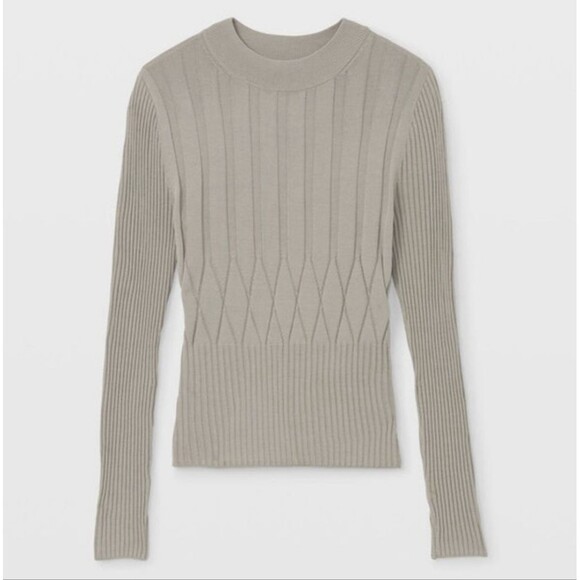 Club Monaco Keisa Sweater Beige Oatmeal Offwhite S Small - Picture 2 of 10